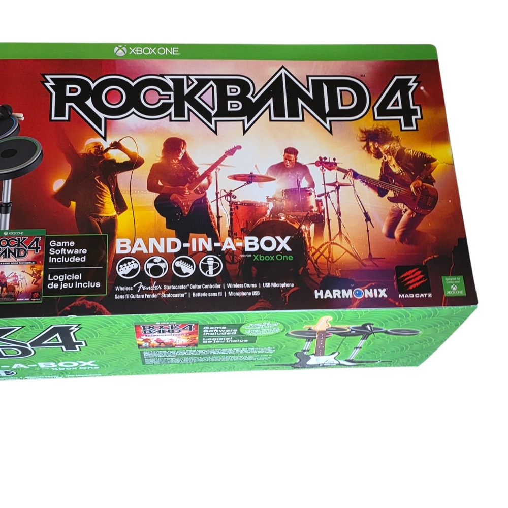 Rock‎ Band 4 Band in a Box Xbox One Game Software Guitar Drums Microphone Set - Picture 2 of 12